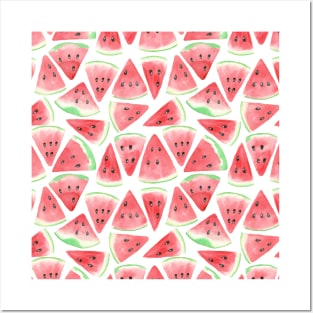 Watermelon slices pattern Posters and Art